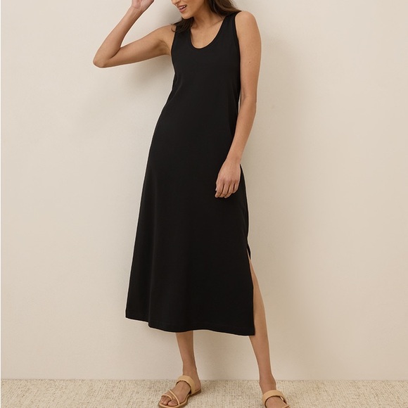 Pact black softspun tank midi dress - Picture 1 of 5